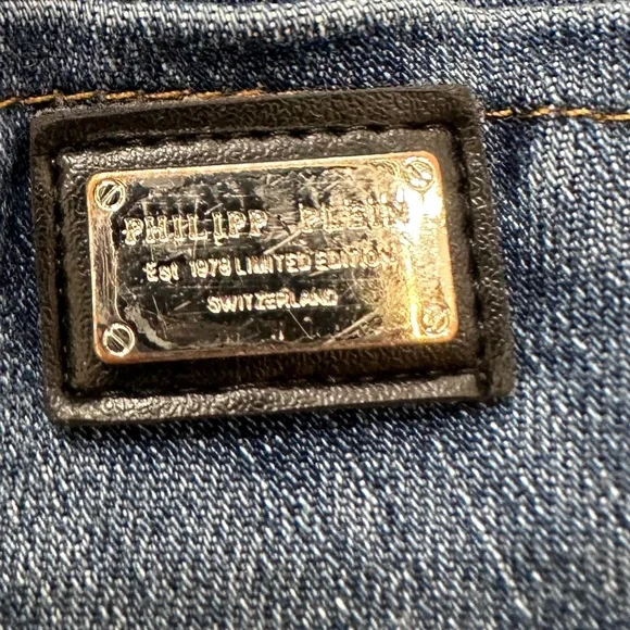 Philipp Plein special edition on push-up low rise jegging jeans size 27 - Picture 5 of 10